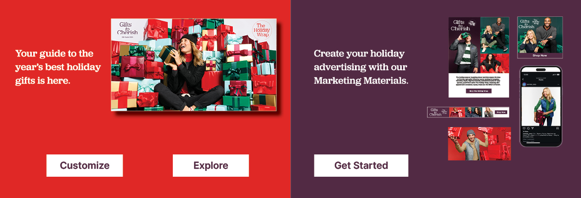 E-Catalog Marketing Material Section