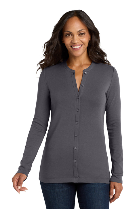 Port Authority Women's Concept Long Pocket Cardigan | Product | SanMar