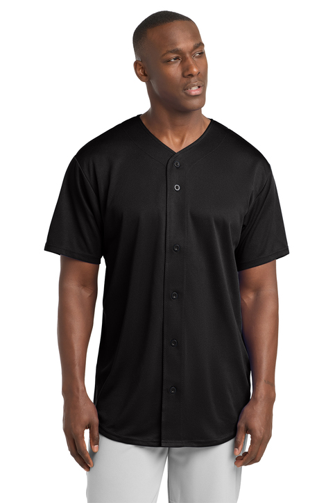 Sport-Tek PosiCharge Tough Mesh Full-Button Jersey | Product | SanMar