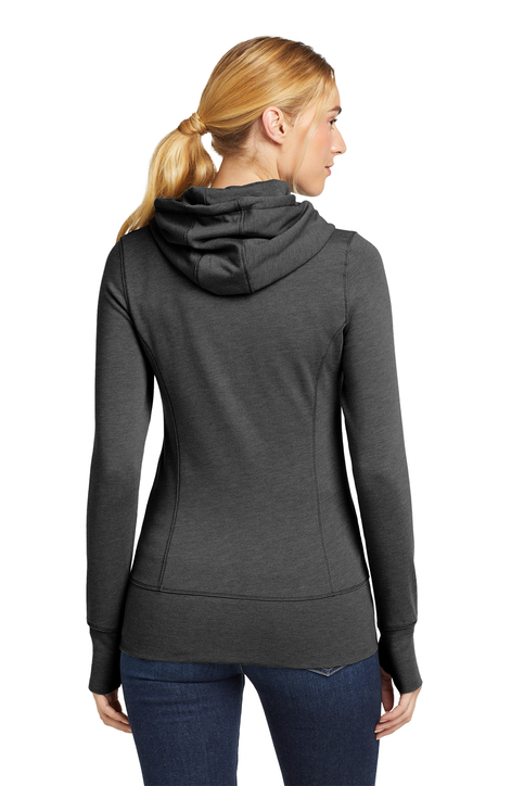 New Era Women's Tri-Blend Fleece Full-Zip Hoodie | Product | SanMar