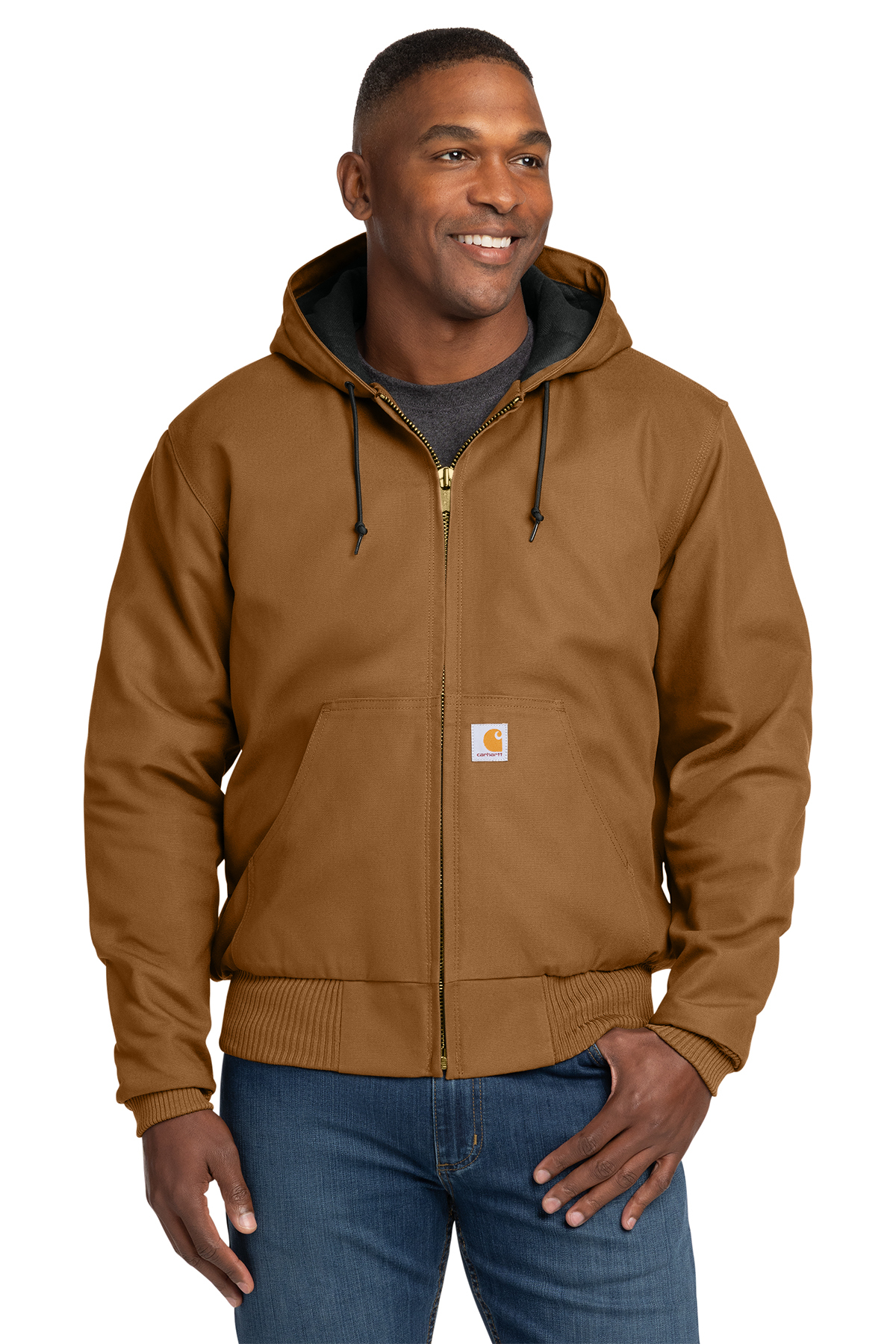 Carhartt Tall Quilted-Flannel-Lined Duck Active Jac | Product | SanMar