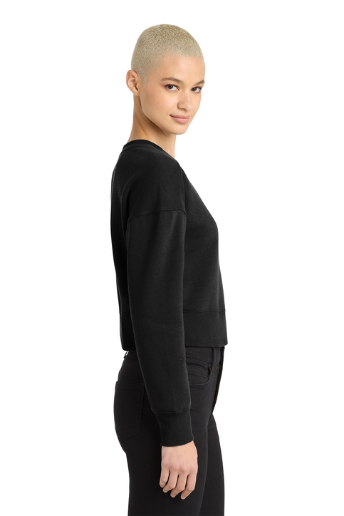 District Women's Perfect Weight Fleece Cropped Crew | Product | SanMar