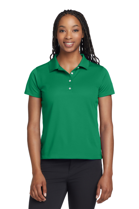 green dri fit polo
