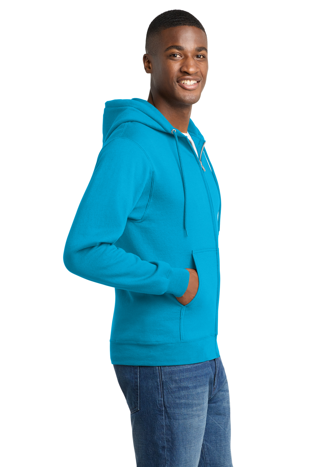Port & Co Core Fleece Full-Zip Hooded Sweatshirt | Product | SanMar