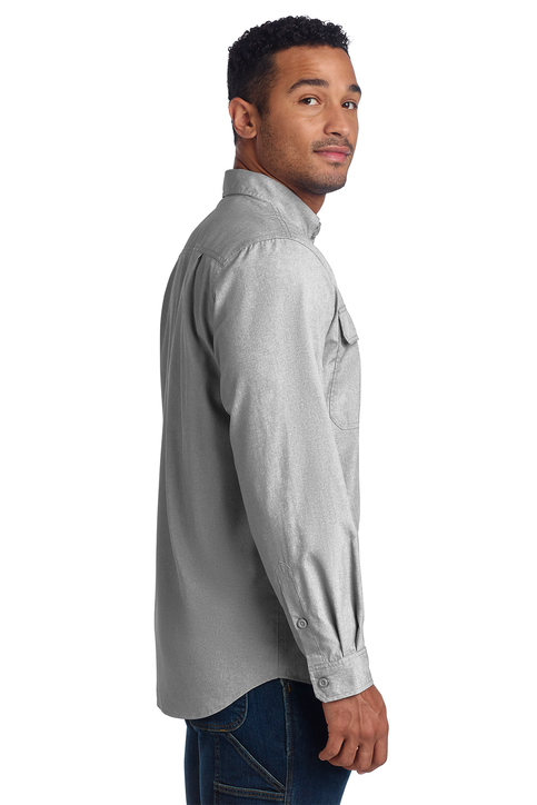 Carhartt Force Solid Long Sleeve Shirt | Product | SanMar