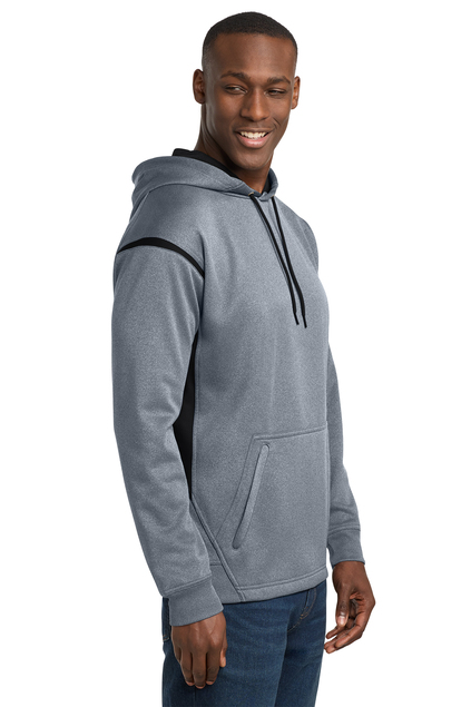 Sport-Tek Tech Fleece Colorblock Hooded Sweatshirt. F246