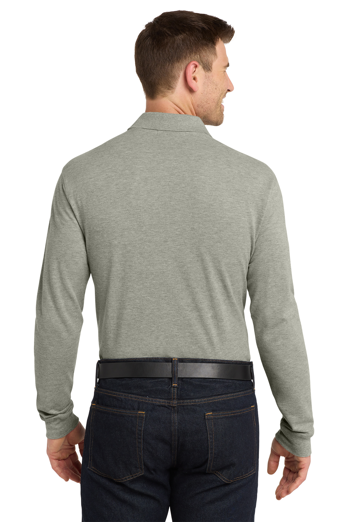 Port Authority EZCotton® Long Sleeve Polo | Product | Port