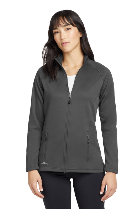 Eddie Bauer Women's Full-Zip Heather Stretch Fleece Jacket
