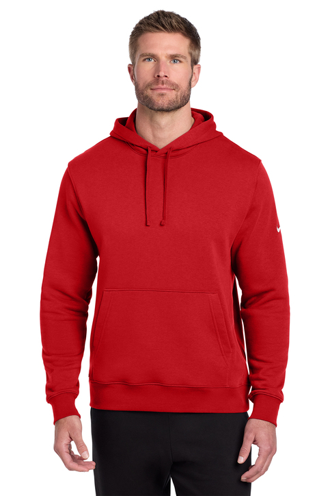 red nike swoosh all over hoodie
