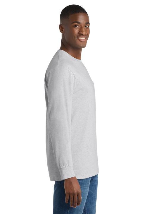 t*o様 SOMETHING AMERIACN SLEEVE ALL IN ON Port & Co Long Sleeve Essential Pocket Tee | Product | SanMar