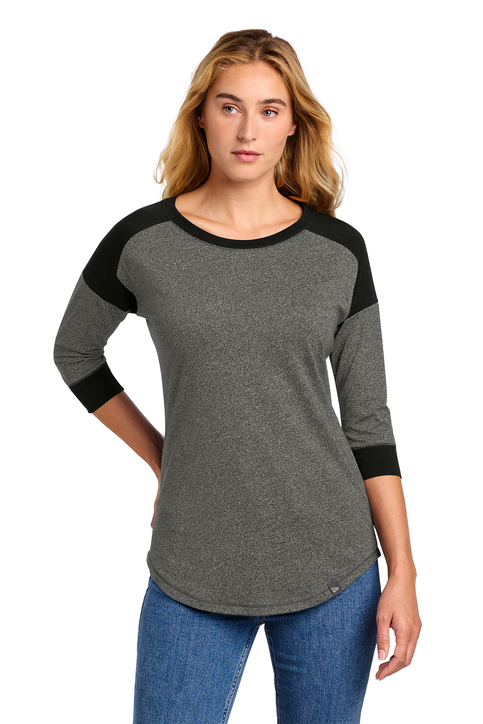 New Era® Women's Heritage Blend 3/4-Sleeve Baseball Raglan Tee
