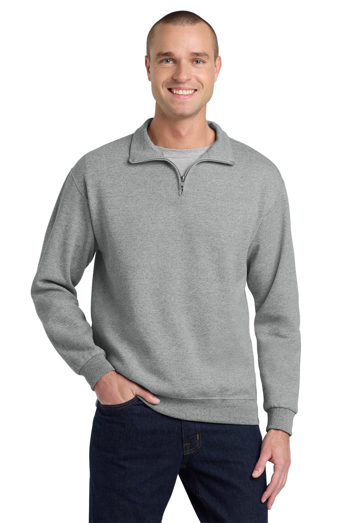 Jerzees - NuBlend 1/4-Zip Cadet Collar Sweatshirt | Product | SanMar