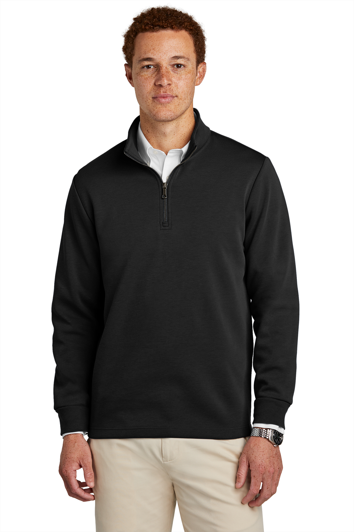 Brooks Brothers Double-Knit 1/4-Zip | Product | Company Casuals