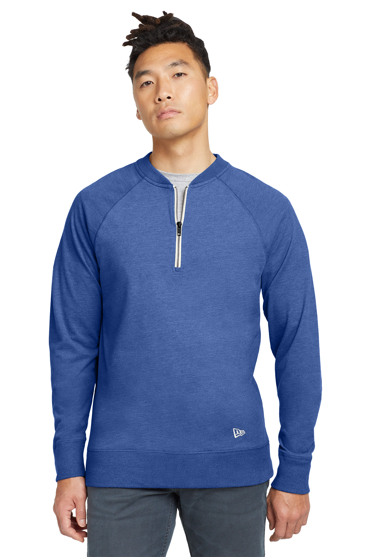 New Era Sueded Cotton Blend 1/4-Zip Pullover | Product | SanMar