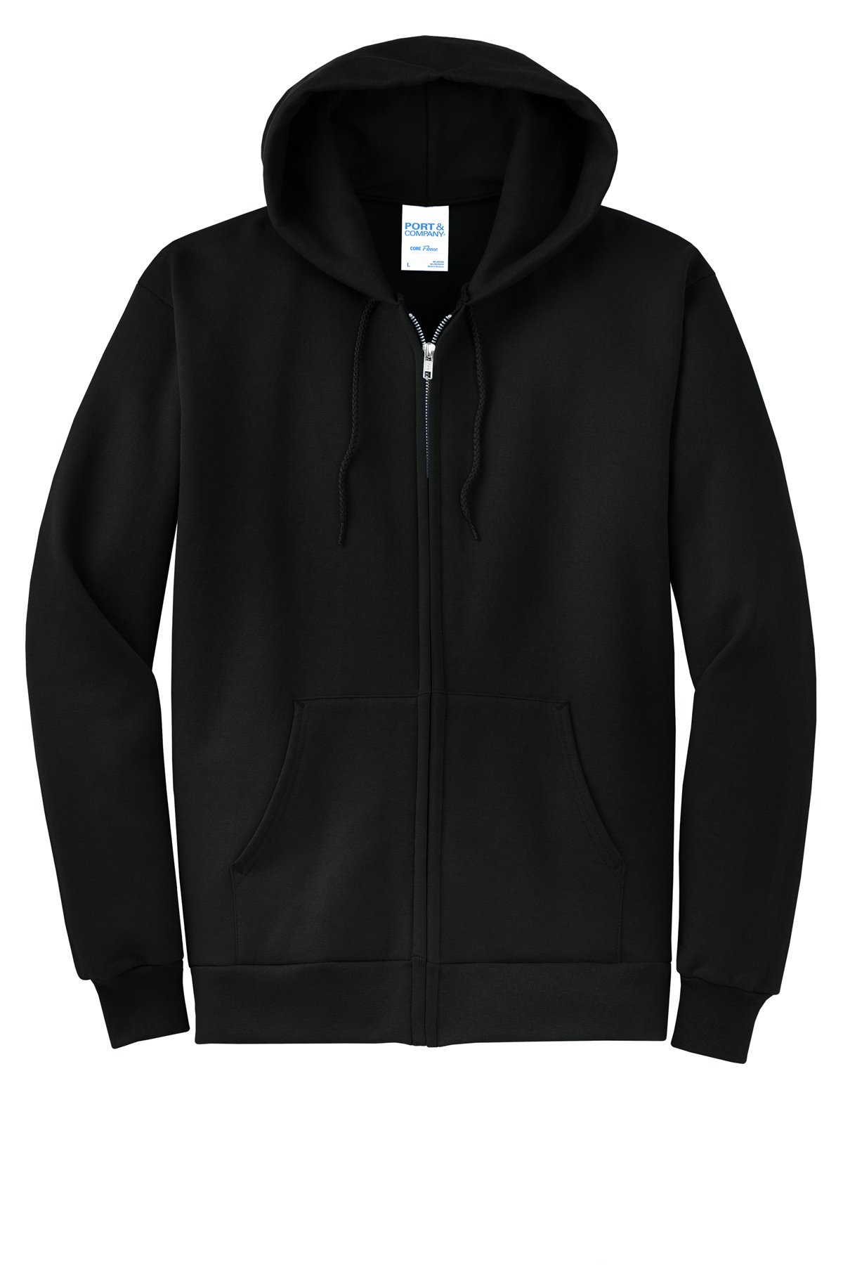 Port & Co Core Fleece Full-Zip Hooded Sweatshirt | Product | SanMar