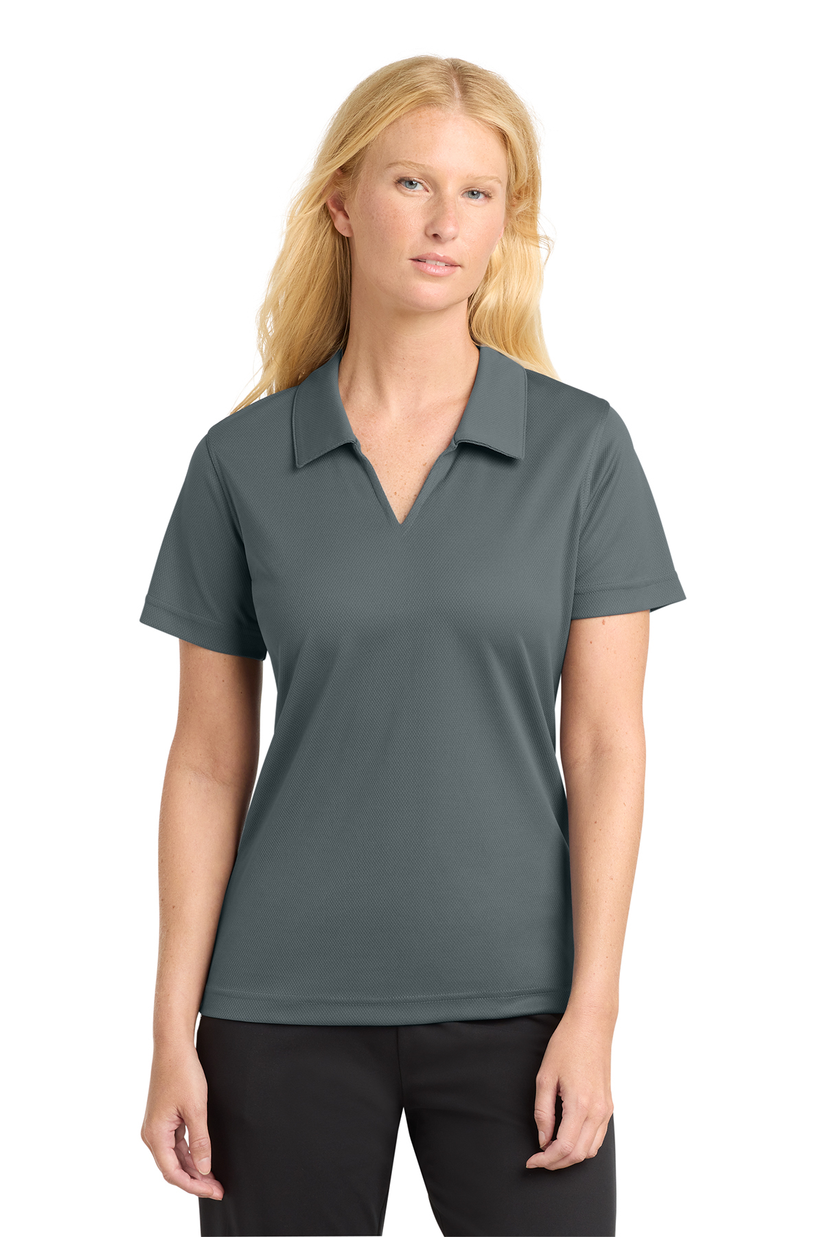 Sport-Tek Women's Dri-Mesh V-Neck Polo | Product | Sport-Tek