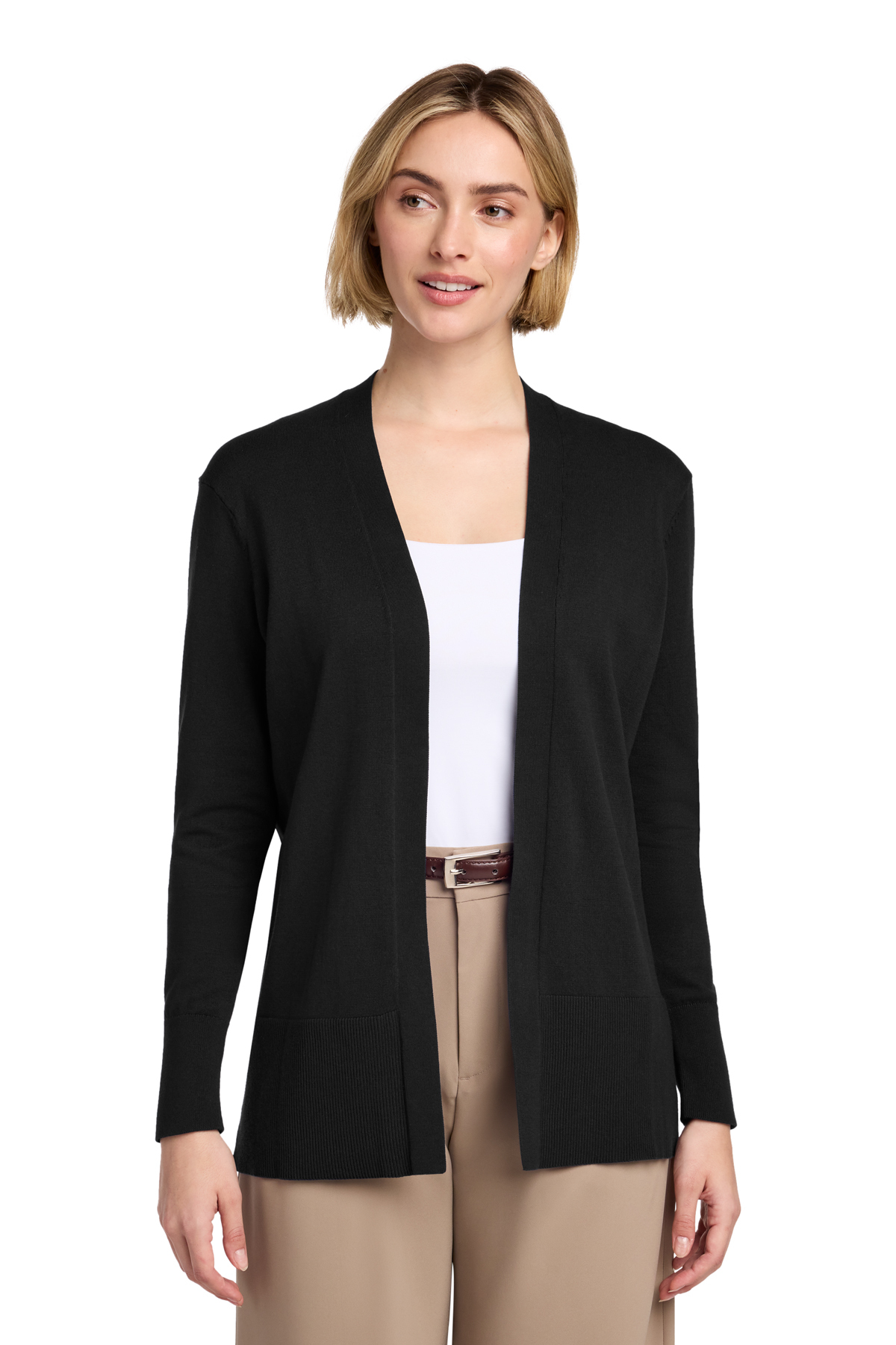 Brooks Brothers Women's Cotton Stretch Long Cardigan Sweater