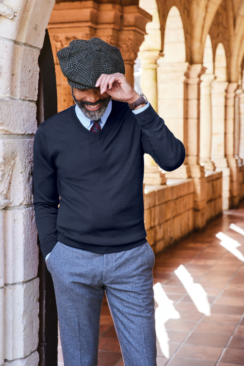 Brooks Brothers Washable Merino V-Neck Sweater | Product | SanMar