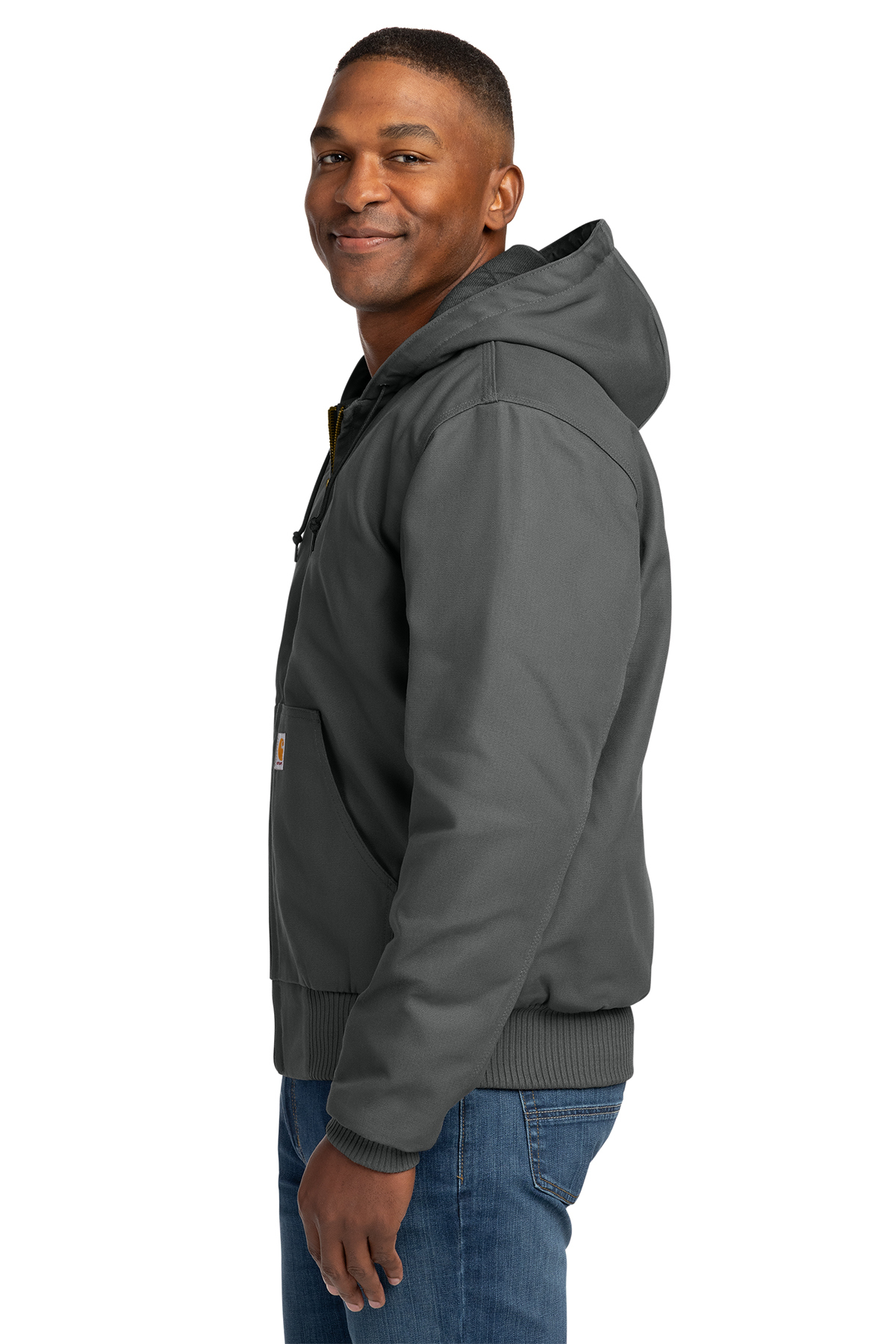 Carhartt Modular Jacket XL チャコール Carhartt Quilted-Flannel-Lined Duck Active Jac | Product | Company