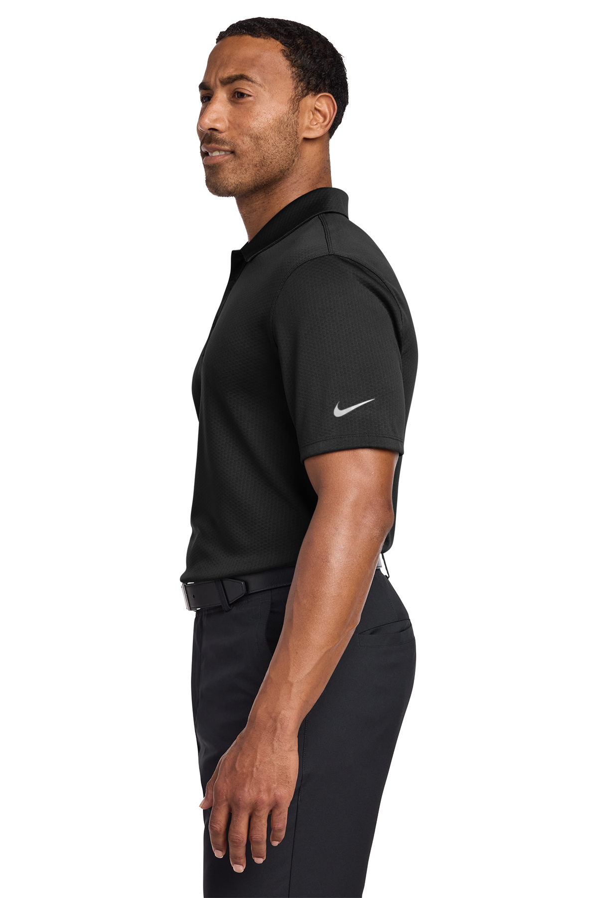 AIRY STRETCH BORDER L/S POLO BLACK サイズXL Nike Dri-FIT Hex Textured Polo | Product | SanMar