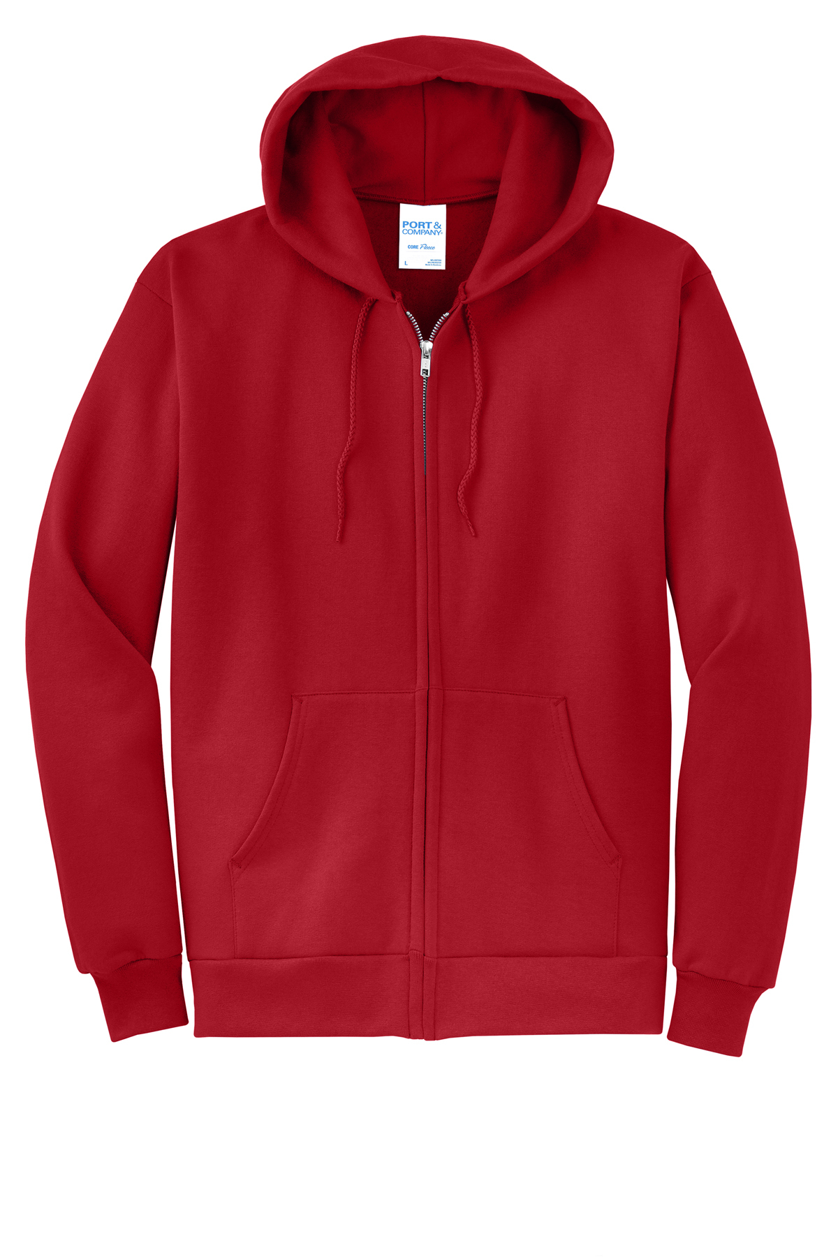 Port & Co Core Fleece Full-Zip Hooded Sweatshirt | Product | Port