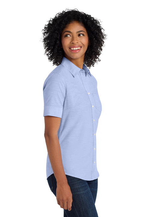 Port Authority Women's Short Sleeve SuperPro Oxford Shirt