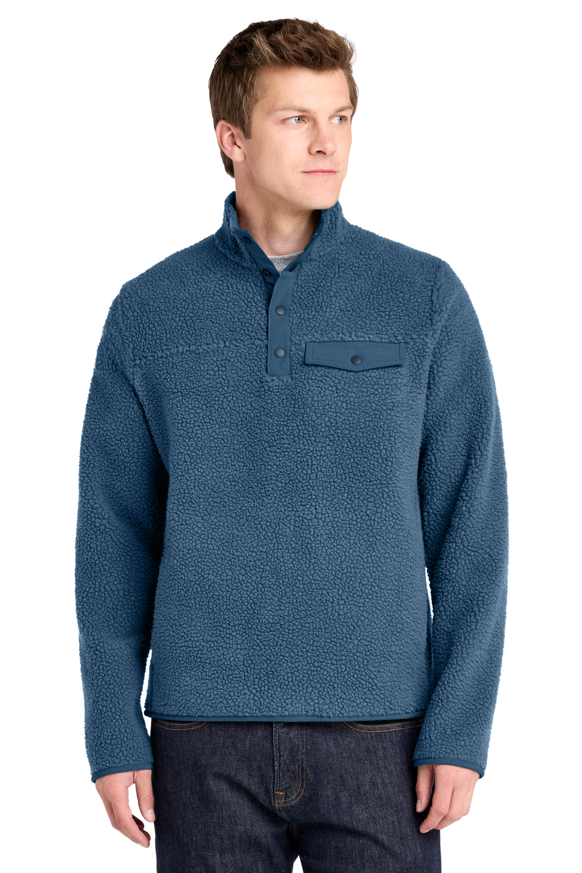 ブルーファンタジアパニエ Port Authority Camp Fleece Snap Pullover | Product | Port Authority