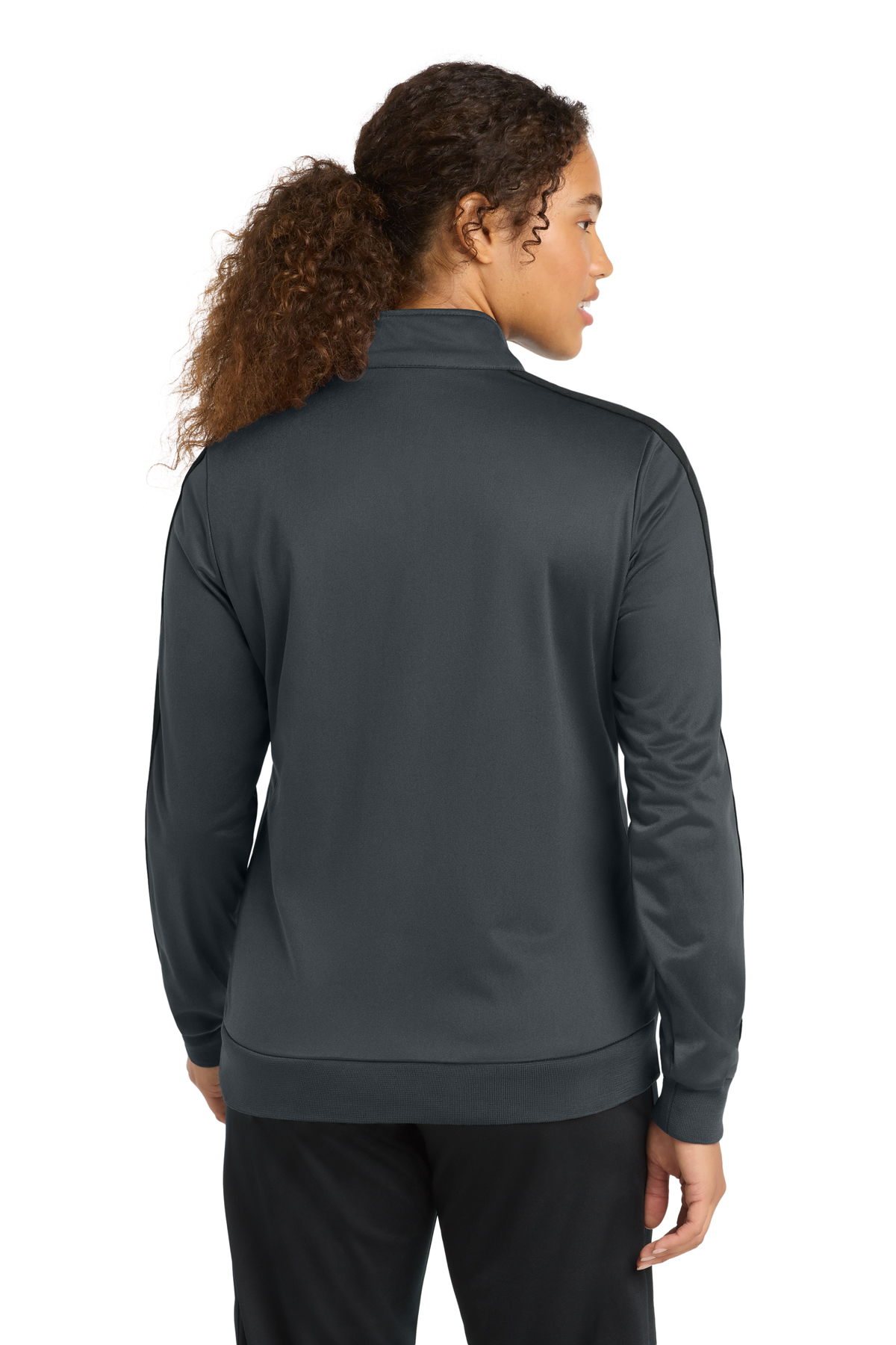 Sport-Tek Women's Tricot Sleeve Stripe Track Jacket | Product | SanMar