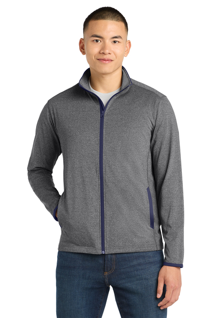 Sport-Tek Sport-Wick Stretch Contrast Full-Zip Jacket