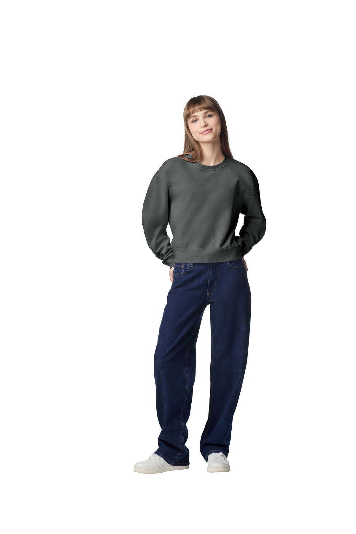 Comfort Colors Women's Mid-Length Crewneck Sweatshirt | Product