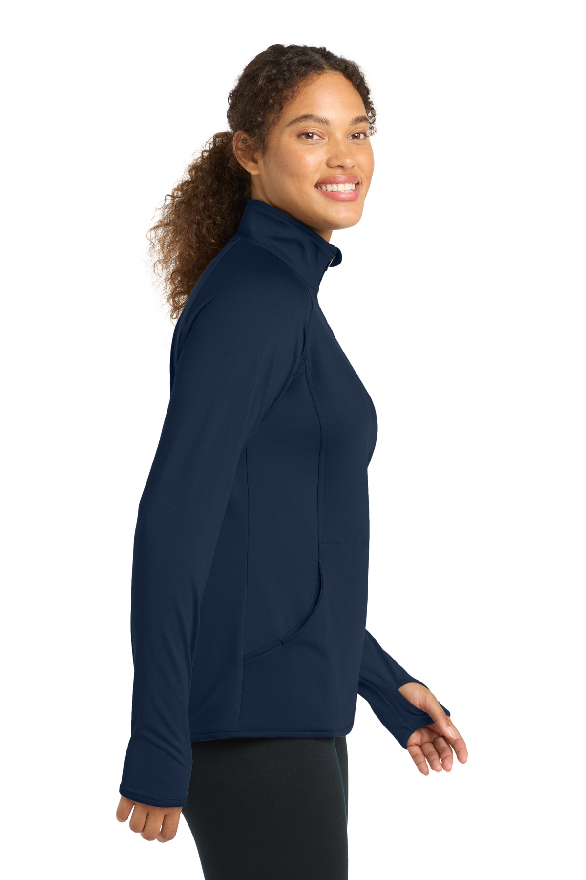Sport-Tek Women's Sport-Wick Stretch 1/4-Zip Pullover | Product