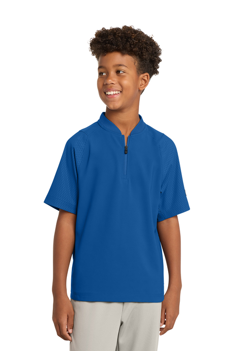 New Era Youth Cage Short Sleeve 1/4-Zip Jacket | Product | SanMar
