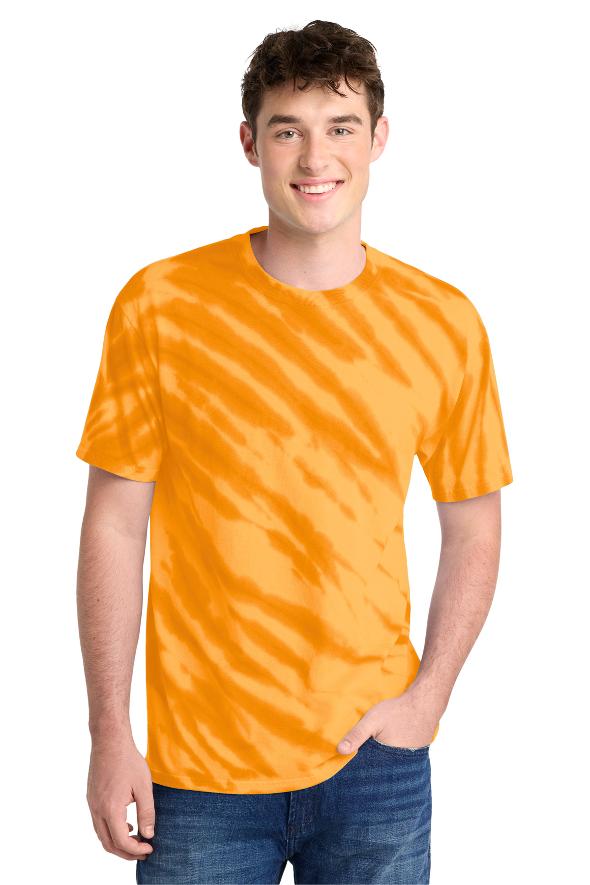 Port & Co Tiger Stripe Tie-Dye Tee | Product | SanMar