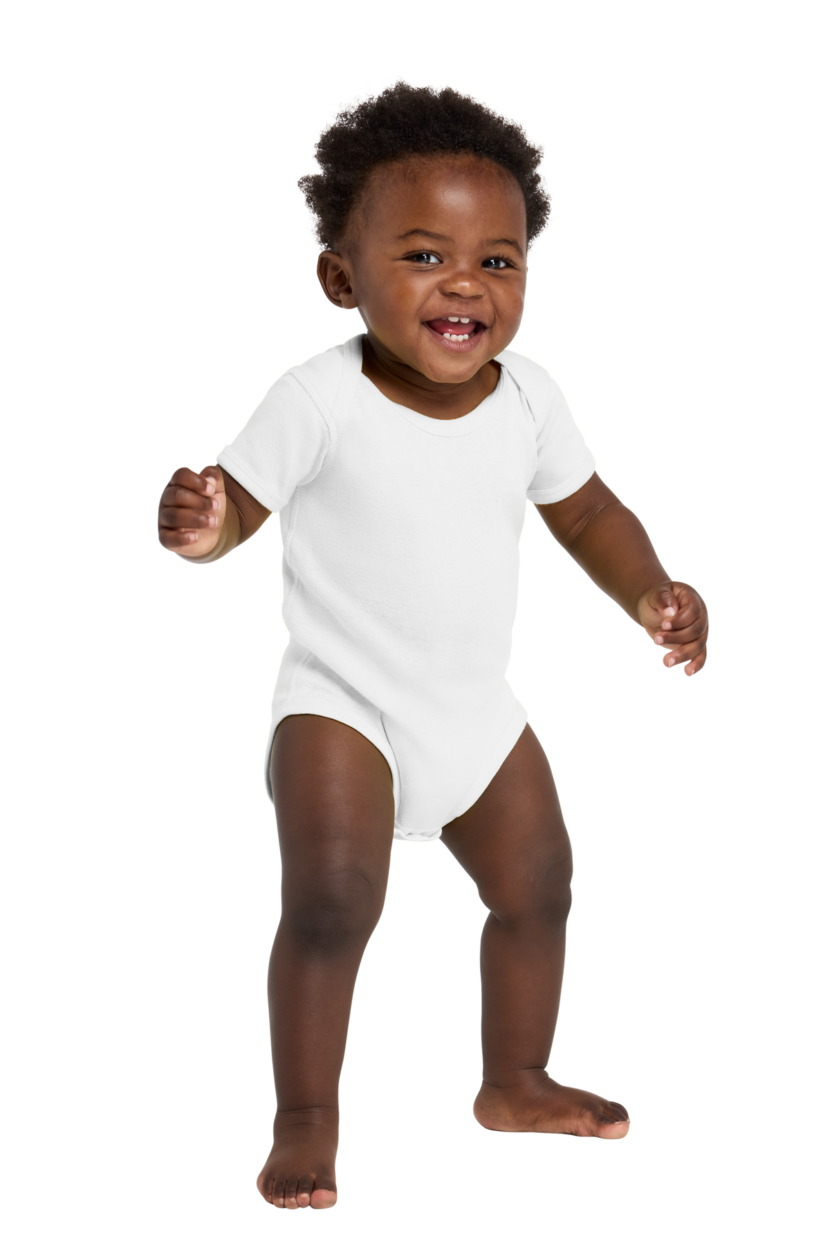 Rabbit Skins Infant Short Sleeve Baby Rib Bodysuit | Product | SanMar