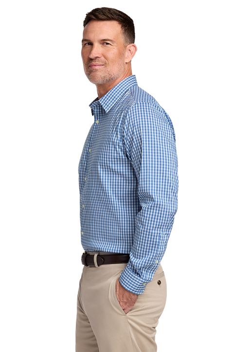【ネイビー（40）】Bruce Ombre Check SS Shirt DE9794A6-E139-48A4-8AB8-