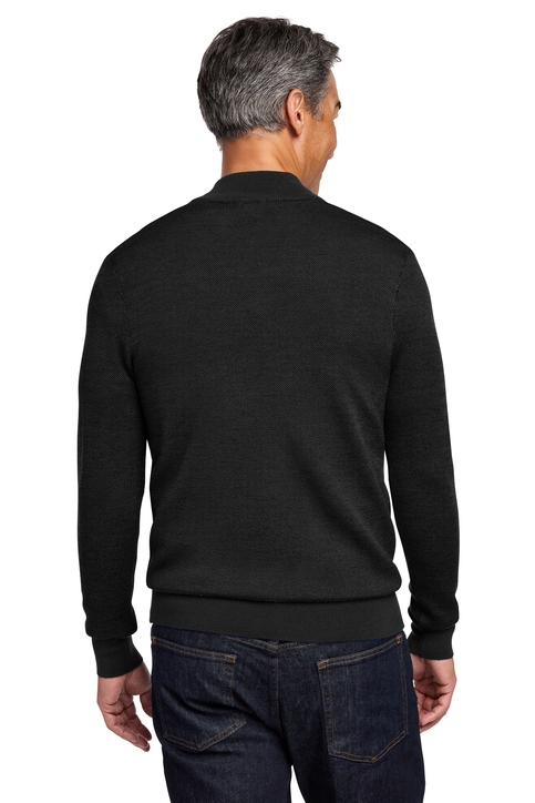Brooks Brothers Washable Merino Birdseye 1/4-Zip Sweater | Product