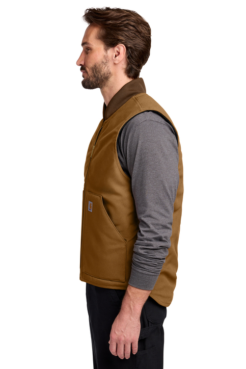 トップス 80s Carhartt Duck Vest L TALL BROWN Vintage 80s Carhartt Worker Vest Sleeveless Jacket M Size Brown