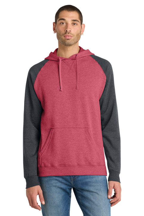 District Women's Lightweight Fleece Raglan Hoodie | Product | SanMar