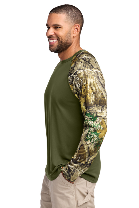 Russell Outdoors Realtree Colorblock Performance Long Sleeve Tee