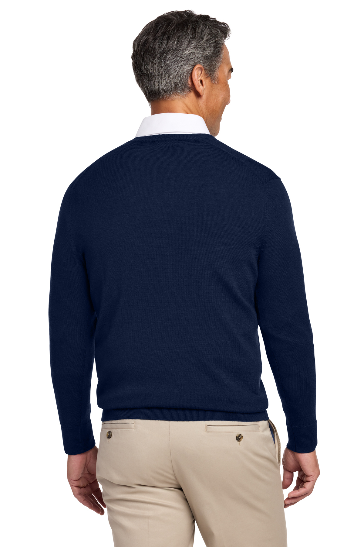 Brooks Brothers Washable Merino V-Neck Sweater | Product | SanMar