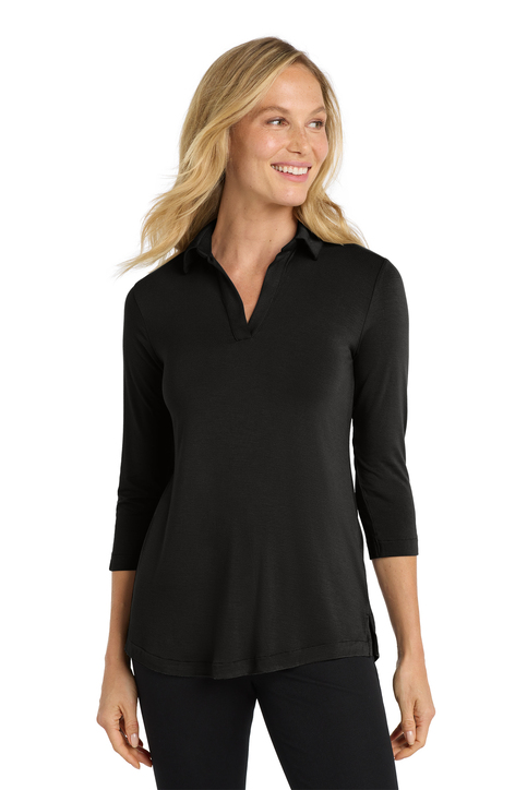 Port Authority Women's Luxe Knit Button Tunic | Product | SanMar