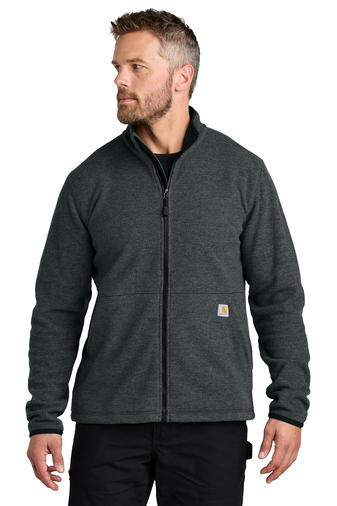 Carhartt Textured Full-Zip Fleece Jacket | Product | SanMar