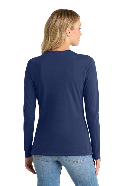 Port & Co Women's Long Sleeve Fan Favorite V-Neck Tee | Product
