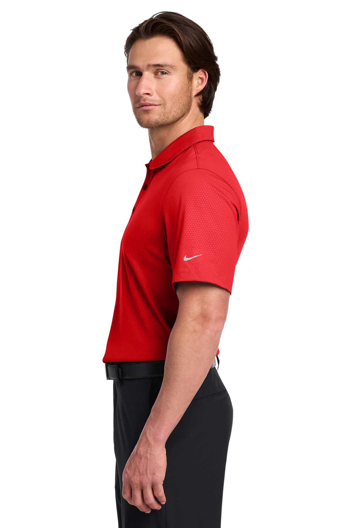Nike Dri-FIT Embossed Tri-Blade Polo | Product | SanMar