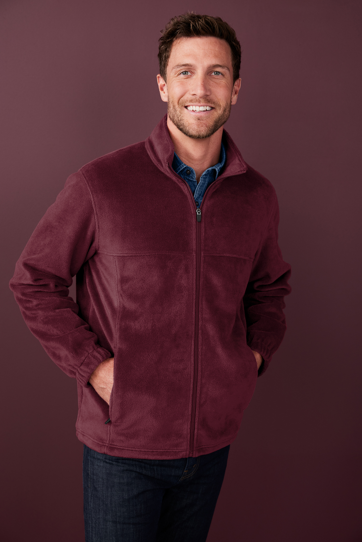 Port Authority Plush Fleece Full-Zip Jacket | Product | Port Authority