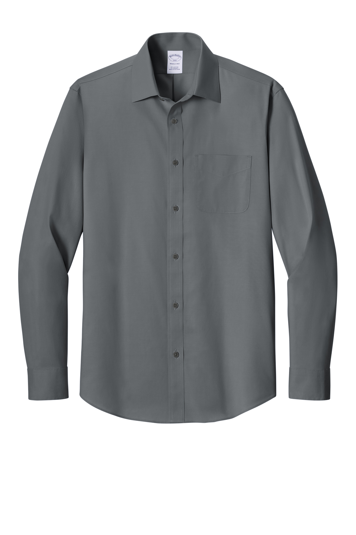 Brooks Brothers Wrinkle-Free Stretch Pinpoint Spread Collar Shirt