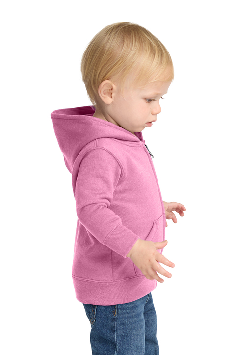Port & Co Infant Core Fleece Full-Zip Hooded Sweatshirt | Product
