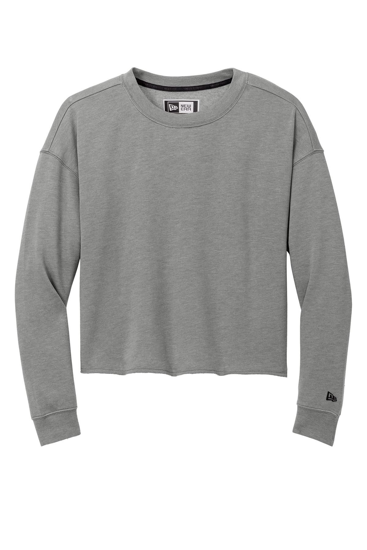 New Era Ladies Tri-Blend Fleece Crop Crew | Product | SanMar