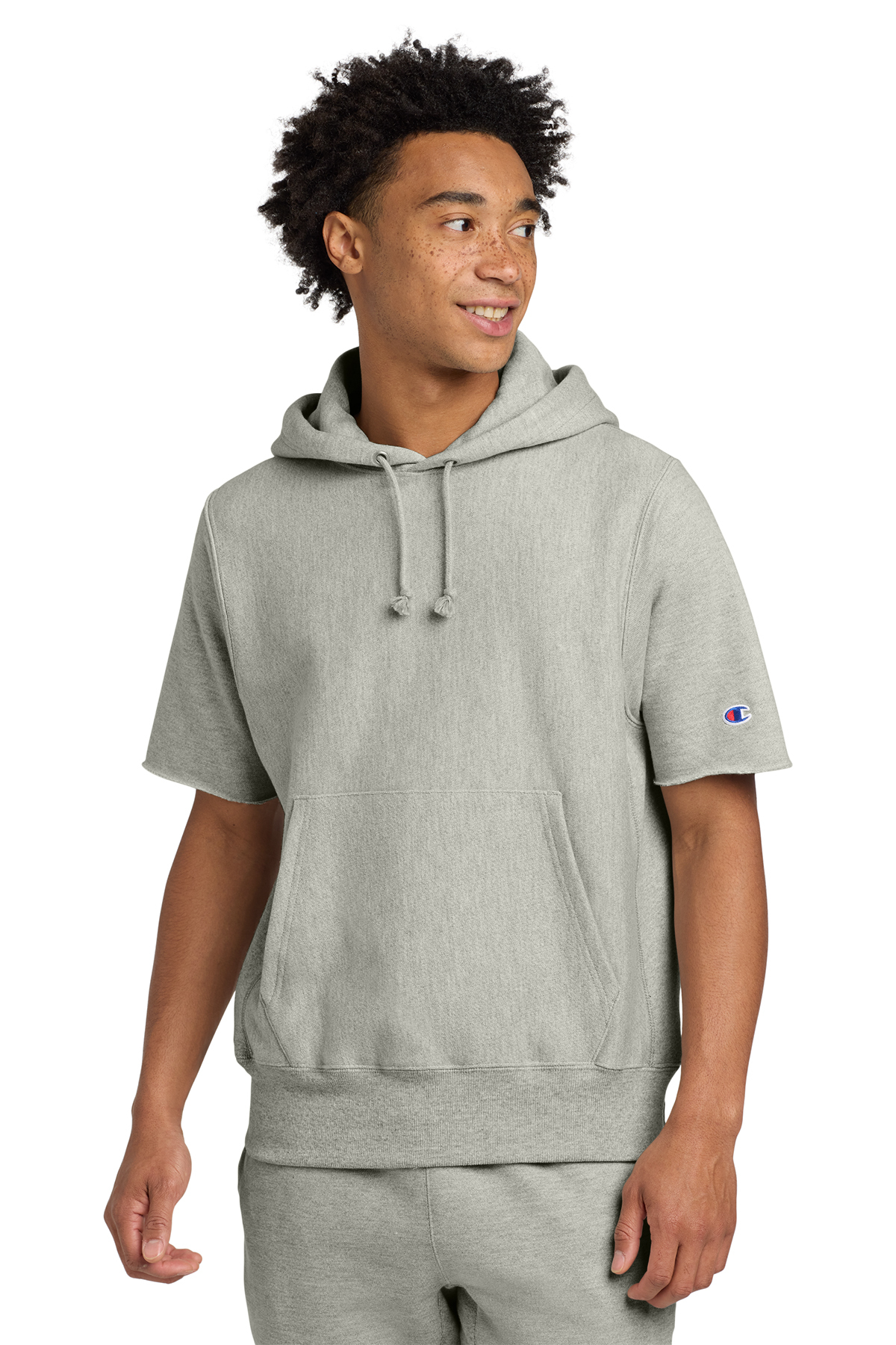 Champion Reverse Weave Short Sleeve Hooded Sweatshirt | Product | Company  Casuals