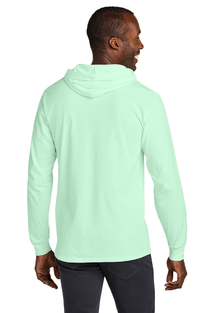 Jerzees Classics Unisex Cotton Long Sleeve Hooded T-Shirt | Product ...